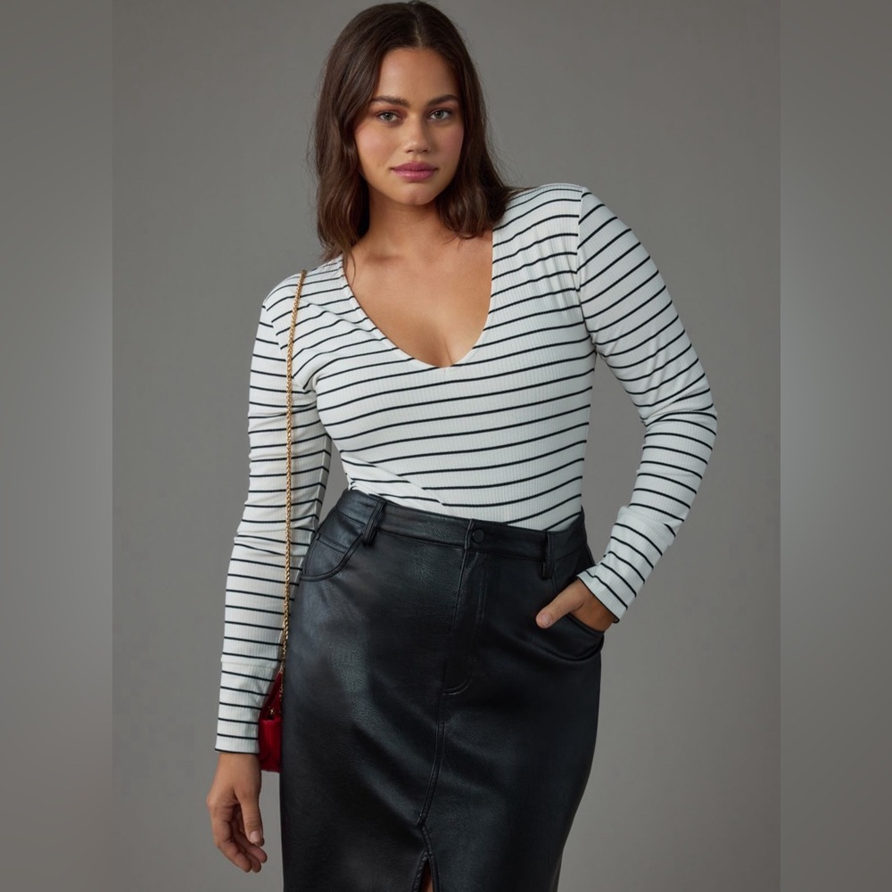 Anthropologie Striped Bodysuit! Brand New !